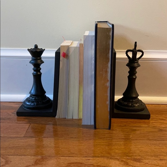 King and Queen Chess Bookends NIB